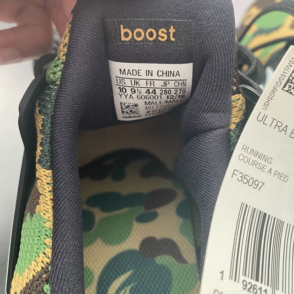 BAPE X Adidas Ultraboost 4.0 Size 10